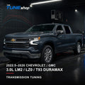 2022.5–2026 Chevrolet / GMC 3.0L LM2 / LZ0 / T93 Duramax transmission tuning by The Tune Shop