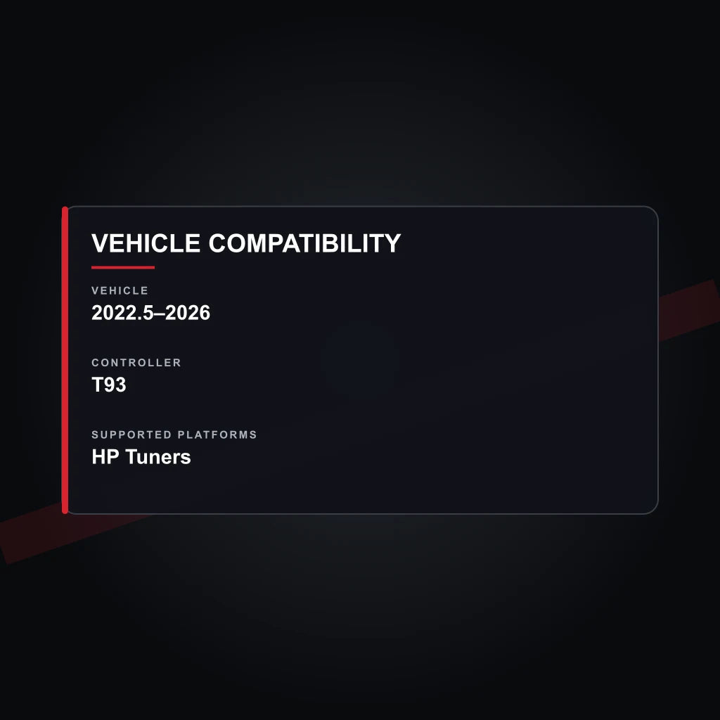 2022.5–2026 tuning vehicle compatibility