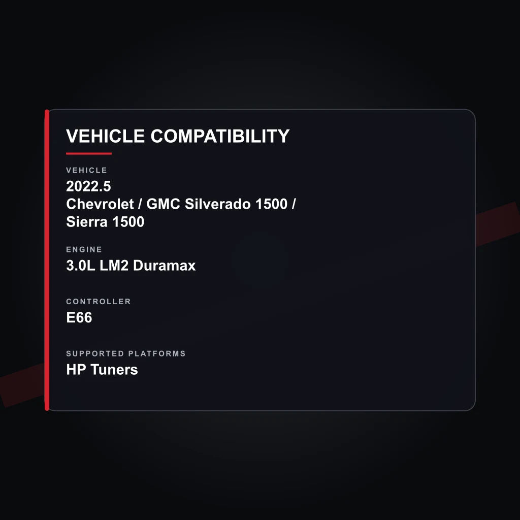 2022.5 Chevrolet / GMC 3.0L LM2 Duramax tuning vehicle compatibility