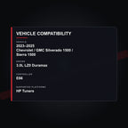 2023–2025 Chevrolet / GMC 3.0L LZ0 Duramax tuning vehicle compatibility