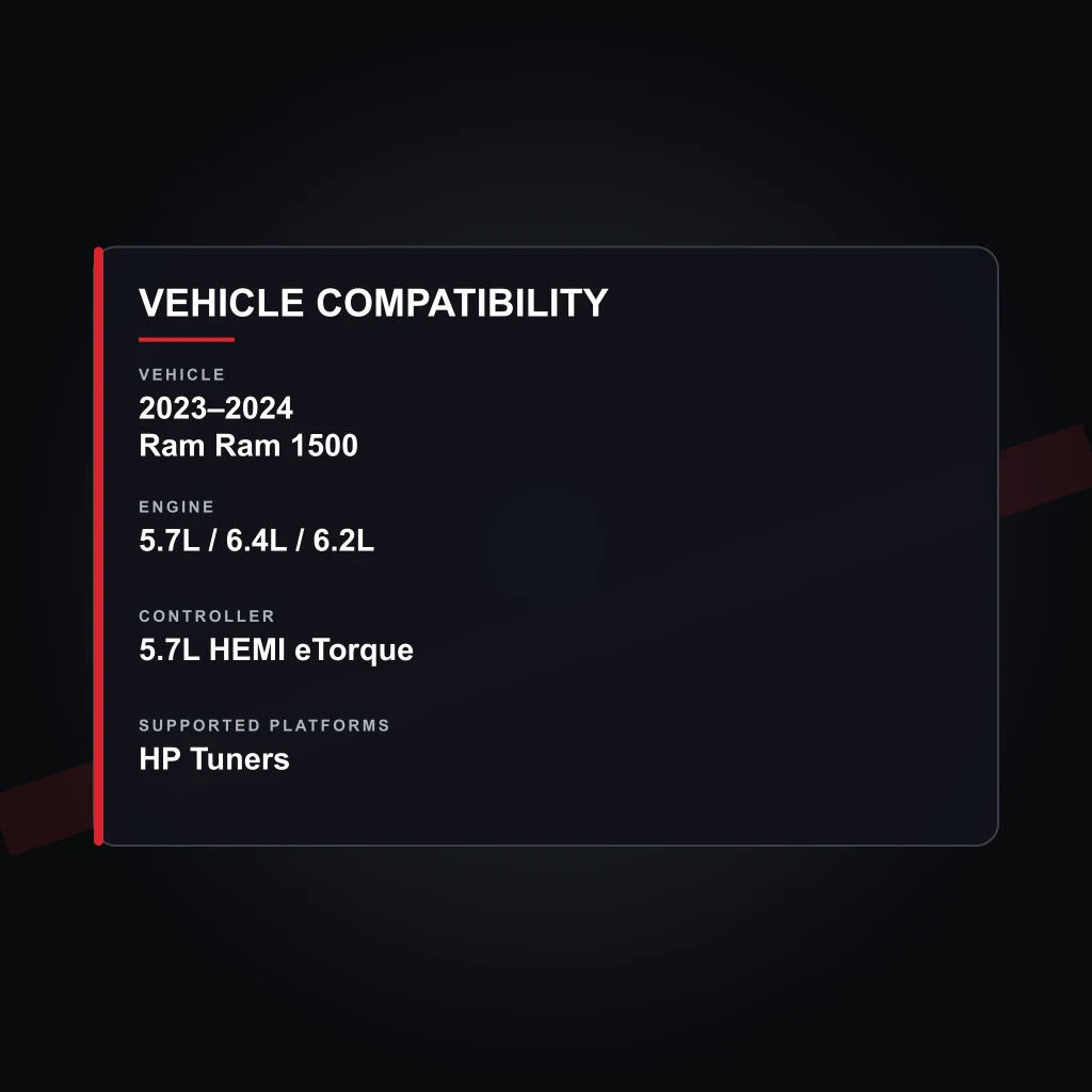 2023–2024 Ram 5.7L / 6.4L / 6.2L tuning vehicle compatibility