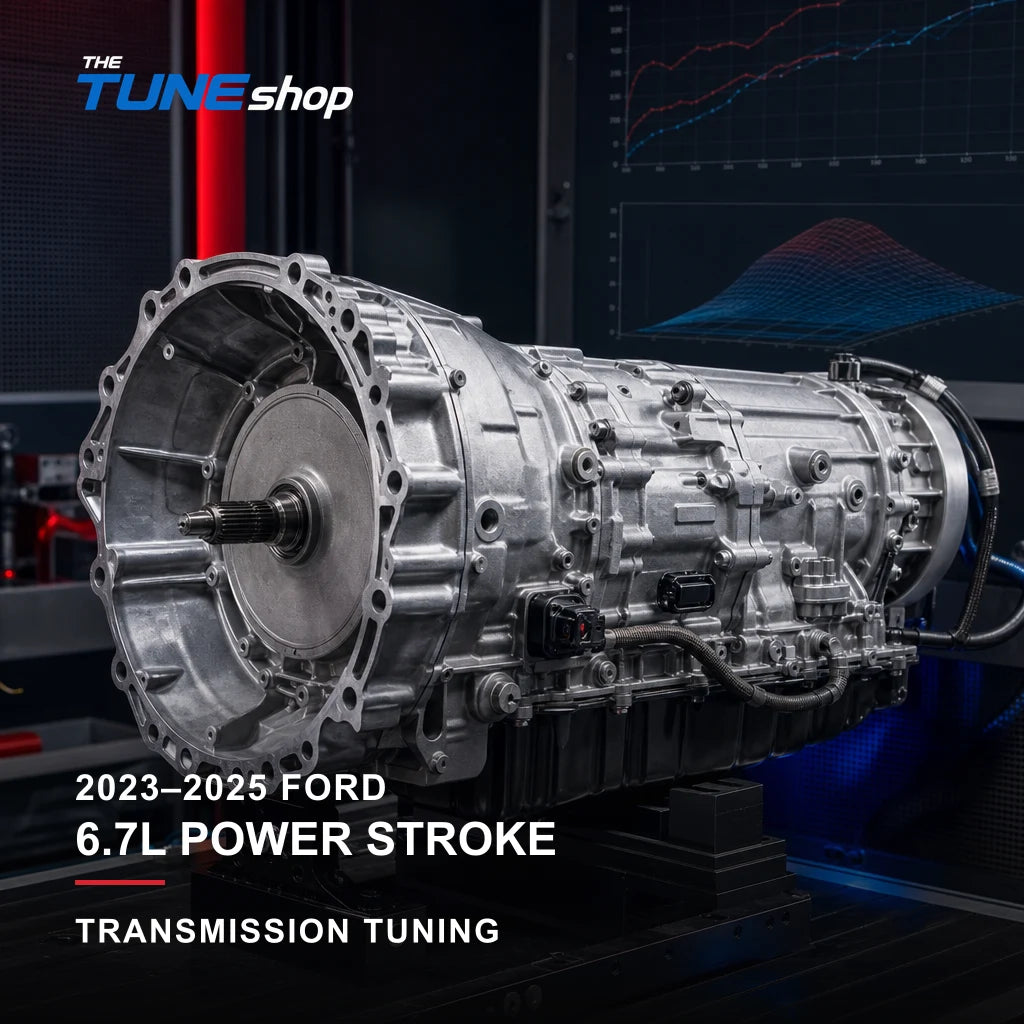 2023–2025 Ford 6.7L Power Stroke transmission tuning by The Tune Shop
