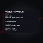 2023–2025 Ford 6.7L Power Stroke tuning vehicle compatibility