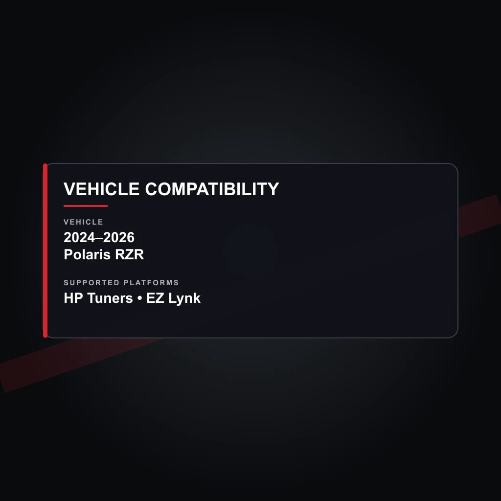 2024–2026 Polaris tuning vehicle compatibility