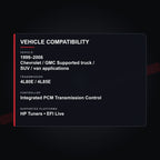 GM 4L80E / 4L85E Transmission Tuning vehicle and platform compatibility