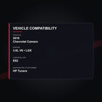 2016 Chevrolet Camaro 3.6L V6 Engine Tuning vehicle compatibility