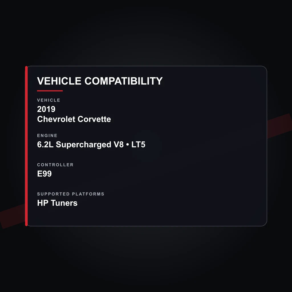2019 Chevrolet Corvette ZR1 6.2L LT5 Engine Tuning vehicle compatibility