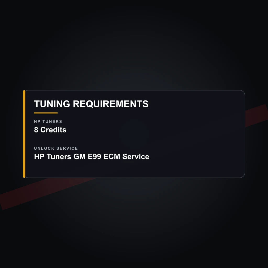 2020–2026 Chevrolet Corvette C8 Stingray 6.2L LT2 Engine Tuning tuning requirements