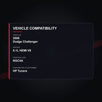 2008 Dodge Challenger SRT8 6.1L HEMI Engine Tuning vehicle compatibility