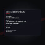 2012–2013 Jeep Grand Cherokee HEMI Engine Tuning vehicle compatibility