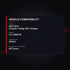 2012–2013 Chrysler 300 / Dodge Charger 5.7L HEMI Engine Tuning vehicle compatibility