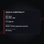 2011–2013 Ram 2500 / 3500 5.7L HEMI Engine Tuning vehicle compatibility