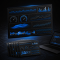 Abstract automotive data chart layout pack visualization